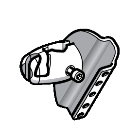 TES Electric 3D Mounting Bracket; for XUX sensors and XUZC50 reflector; ball-joint to mount to M12 rod
